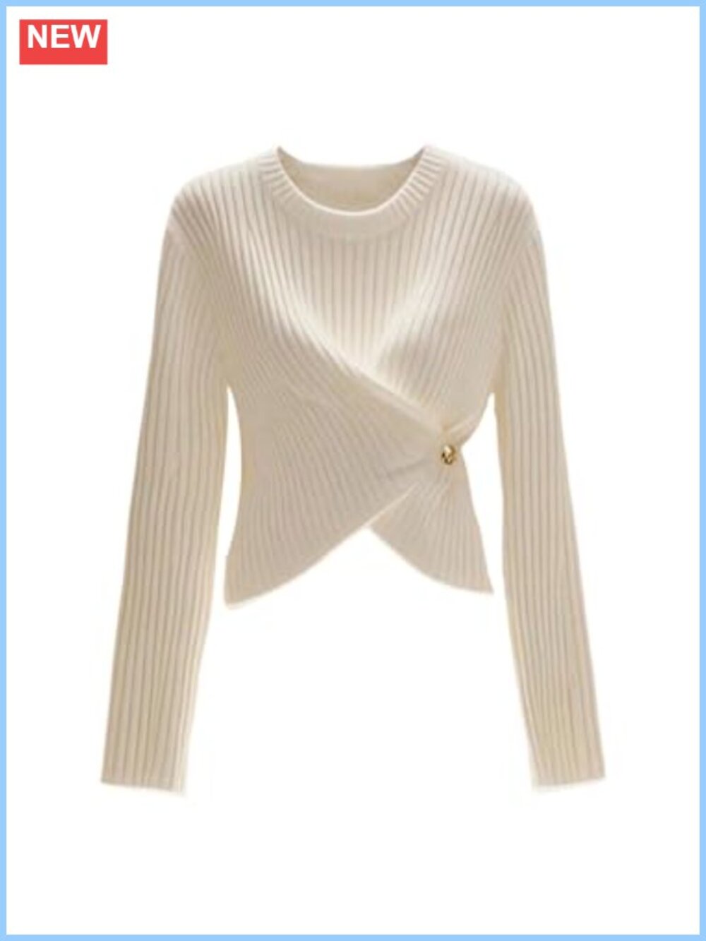 Women's Wrap Sweater Cinched Waist Knit Pullover